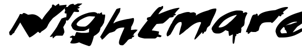 Nightmare Ink font preview